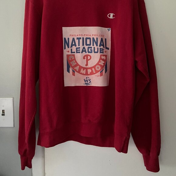 2009 Champion Philadelphia Phillies National League Champions Sweatshirt Large - Picture 2 of 7